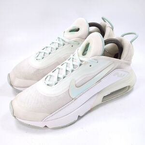 Nike Air Max 2090 Athletic Lace Up Shoe Womens Size 9 DJ3029-100 White Blue
